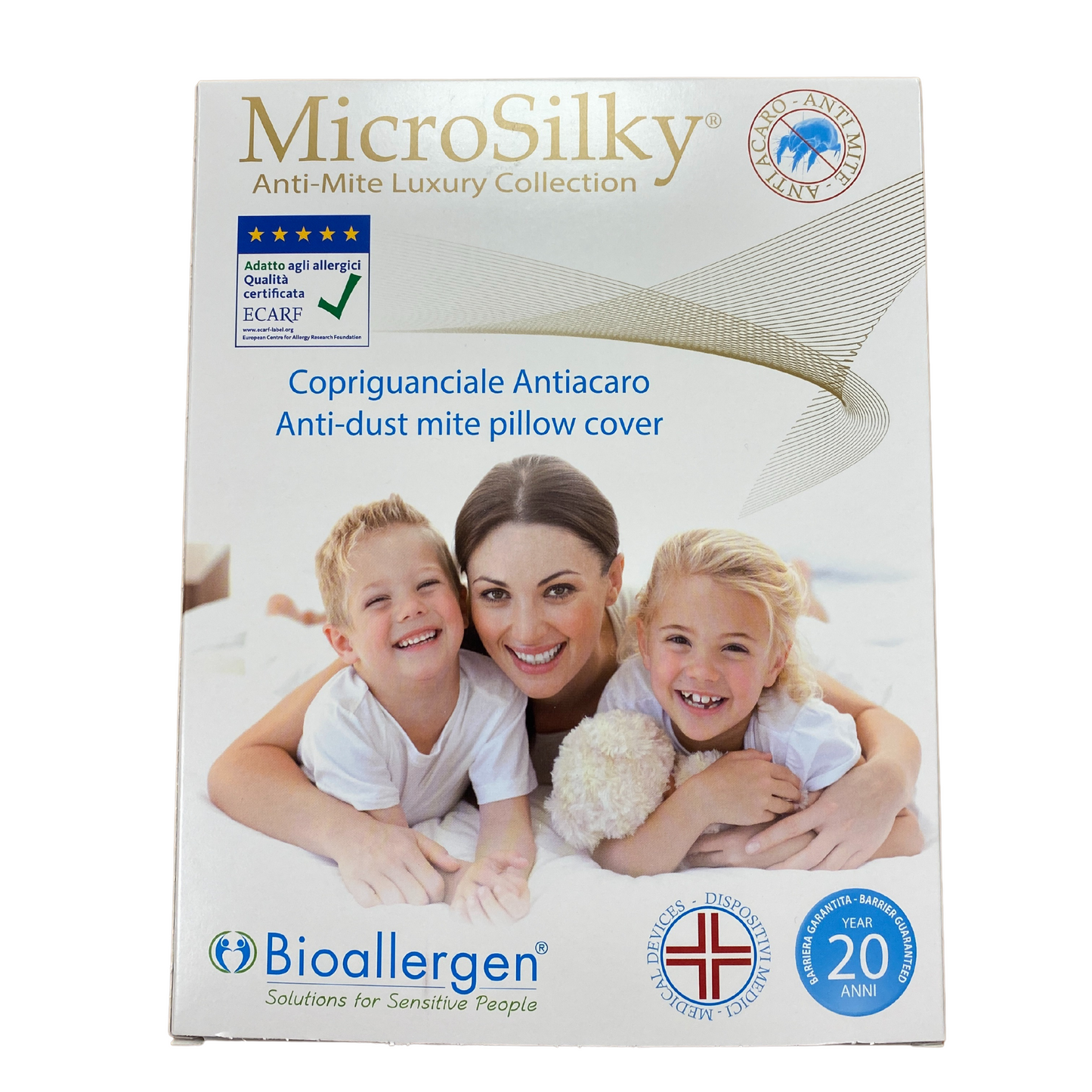 Copriguanciale Antiacaro Microsilky - Disp. Medico cl. 1 - CE