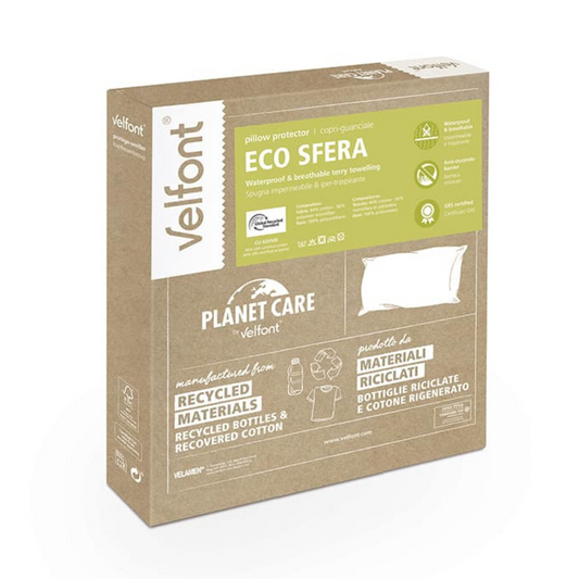 Copriguanciale Velfont Eco Sfera in materiali riciclati Planet Care