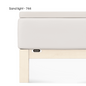 Lenzuolo Schlafgut sotto con angoli per Topper h.5/10 Easy Jersey 50071